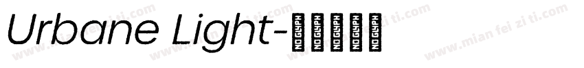 Urbane Light字体转换